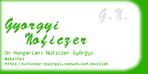 gyorgyi noficzer business card